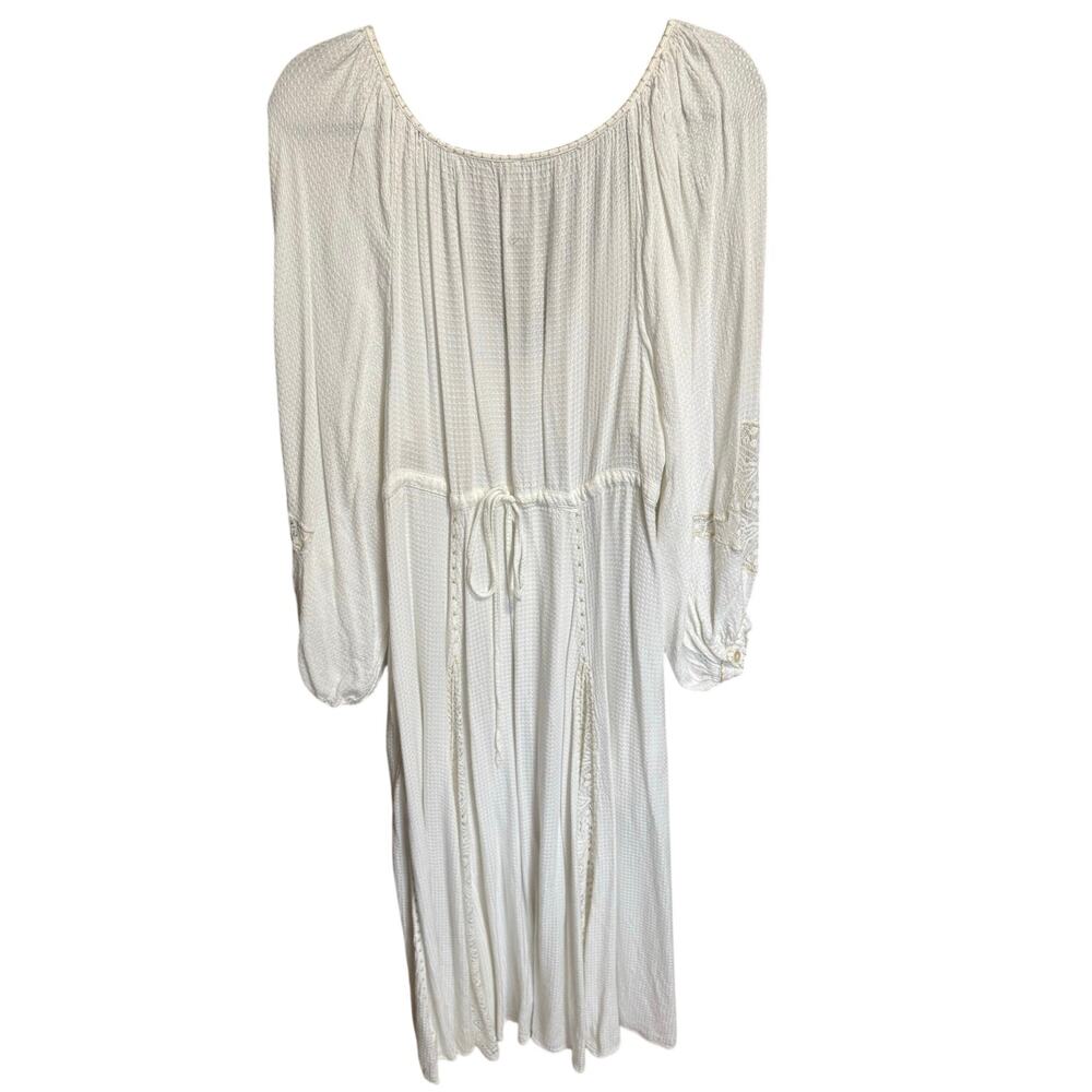 Free People Southwest Lace Maxi Dress Long Sleeve White Size Medium - Picture 8 of 16
